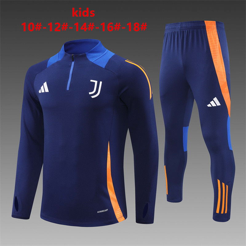 Kids Juventus 24/25 Tracksuit - Dark Blue